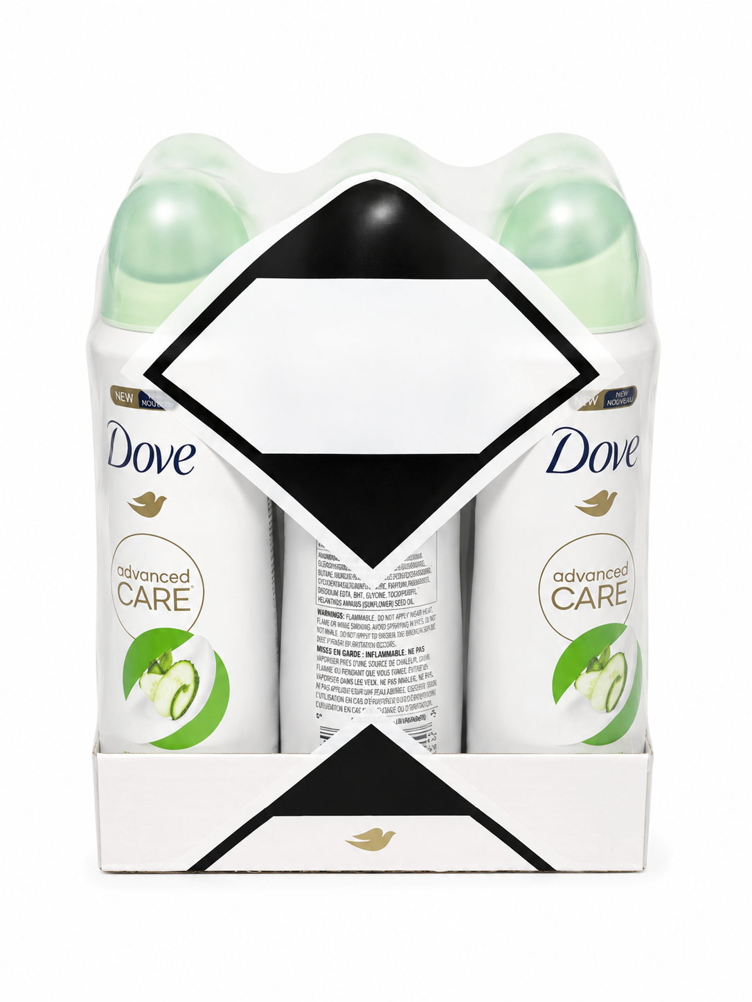 Dove Deodorant Spray Cucumber 6PK 150ML