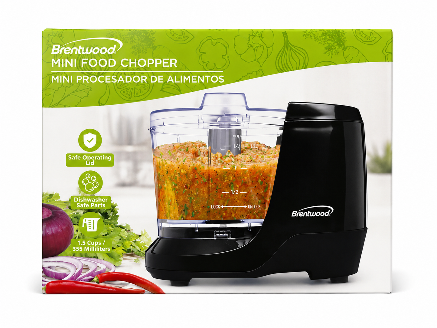 Brentwood Mini Chopper Black MC-109W