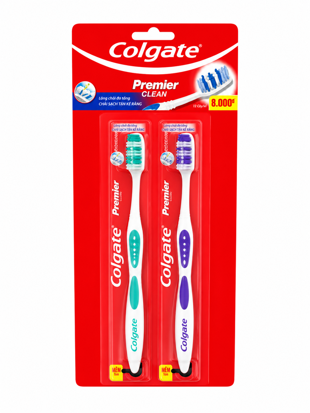Colgate T/Brush Premier Clean 2PK