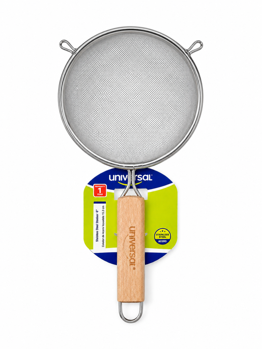 Universal Strainer S/S Wooden 16cm