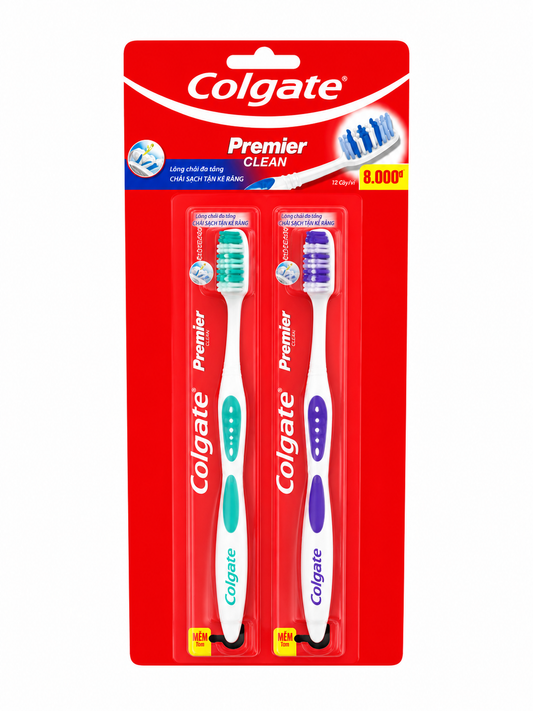 Colgate T/Brush Premier Clean 2PK