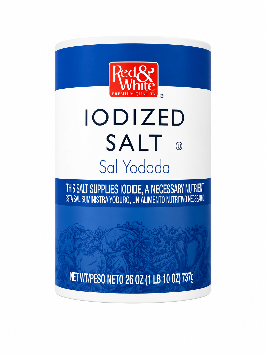 R&W Salt Iodized 26oz